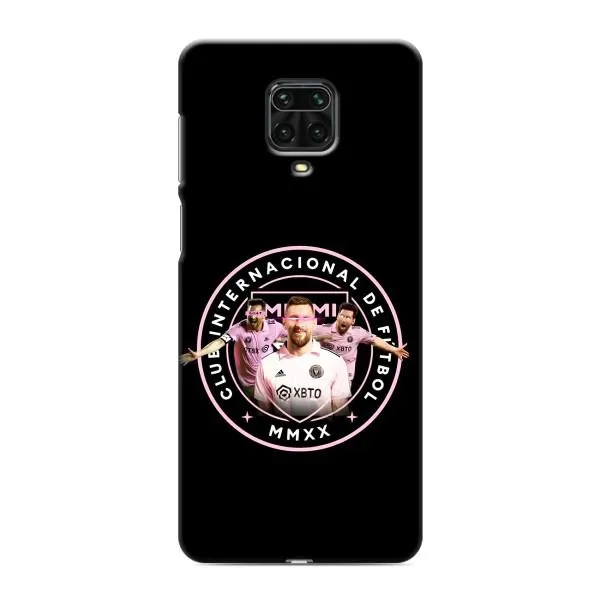 Чехол с принтом «Месси в лого» для Xiaomi Redmi Note 9 Pro Max Чехол с принтом «Месси в лого» для Xiaomi Redmi Note 9 Pro Max