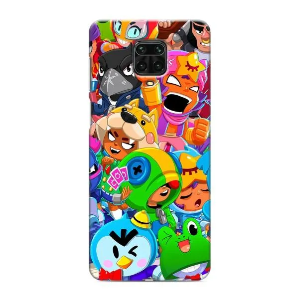 Чохол з принтом «Герої Бравл Старс» для Xiaomi Redmi Note 9 Pro Max