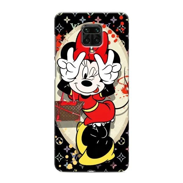 Чехол с принтом «Минни peace» для Xiaomi Redmi Note 9 Pro Max