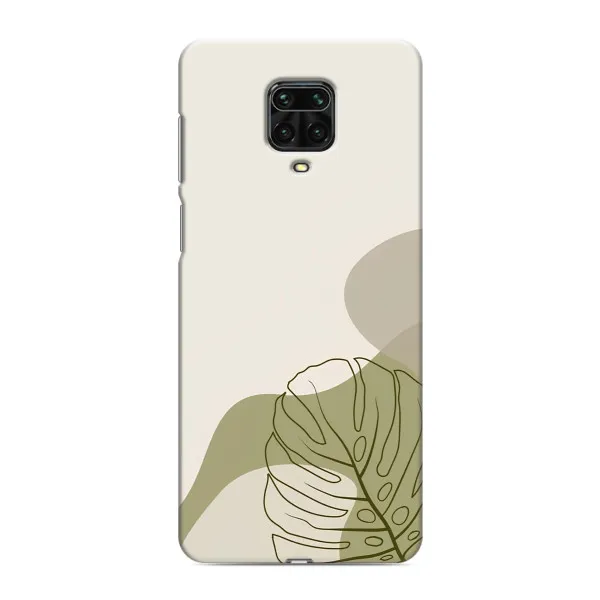 Чехол с принтом «Зеленая монстера дизайн» для Xiaomi Redmi Note 9 Pro Max
