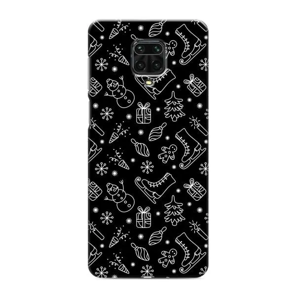 Чехол с принтом «Новогодний фон» для Xiaomi Redmi Note 9 Pro Max