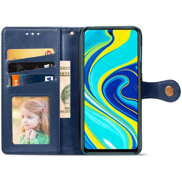 Шкіряний чохол-книжка GETMAN Gallant (PU) для Xiaomi Redmi Note 9s / Note 9 Pro / Note 9 Pro Max — Синій — фото 2 Шкіряний чохол-книжка GETMAN Gallant (PU) для Xiaomi Redmi Note 9s / Note 9 Pro / Note 9 Pro Max — Синій — фото 2