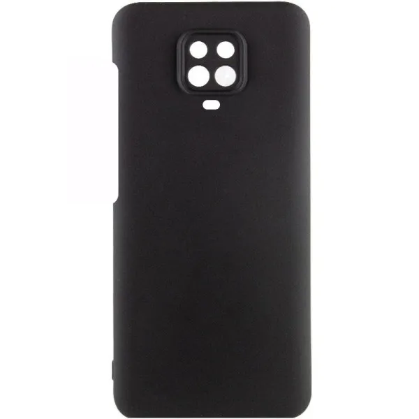 Чехол Silicone Cover Lakshmi Full Camera (AAA) для Xiaomi Redmi Note 9s / Note 9 Pro /Note 9 Pro Max — Черный — фото 1