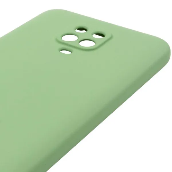 Чехол TPU GETMAN Liquid Silk Full Camera для Xiaomi Redmi Note 9s / Note 9 Pro / Note 9 Pro Max — Зеленый — фото 4