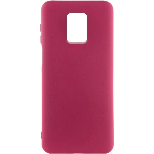 Чехол Silicone Cover Ummi Lakshmi (AA) для Xiaomi Redmi Note 9s / Note 9 Pro / Note 9 Pro Max — Бордовый