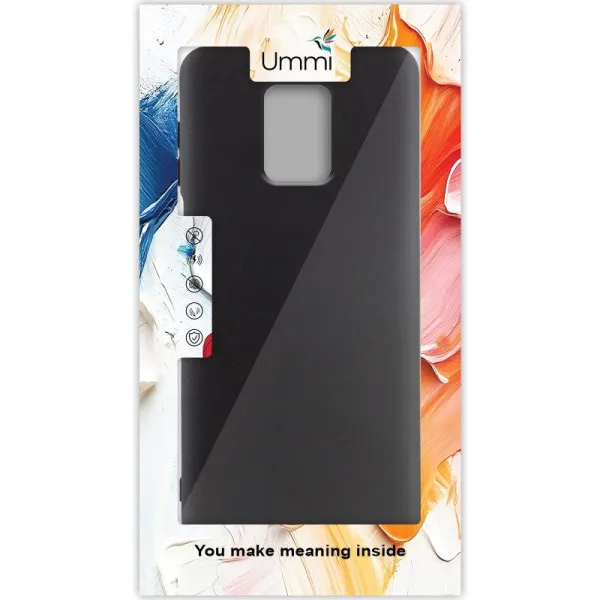 Чехол Silicone Cover Ummi Lakshmi (AA) для Xiaomi Redmi Note 9s / Note 9 Pro / Note 9 Pro Max — Черный — фото 2