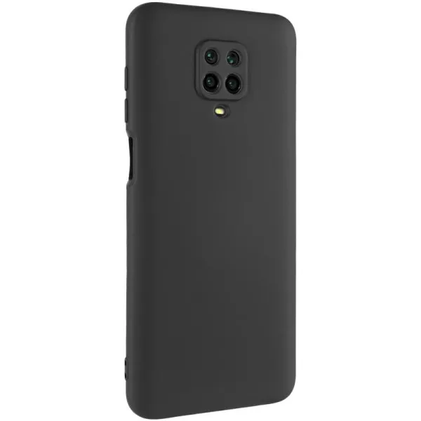 Чехол TPU GETMAN Liquid Silk Full Camera для Xiaomi Redmi Note 9s / Note 9 Pro / Note 9 Pro Max — Черный — фото 1