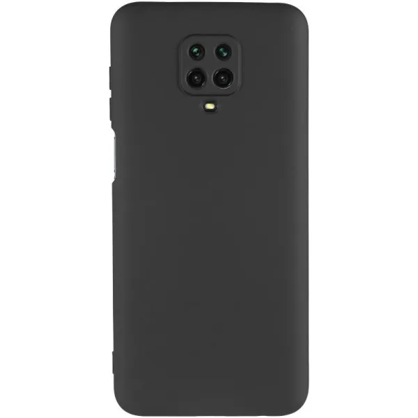 Чехол TPU GETMAN Liquid Silk Full Camera для Xiaomi Redmi Note 9s / Note 9 Pro / Note 9 Pro Max — Черный — фото 2