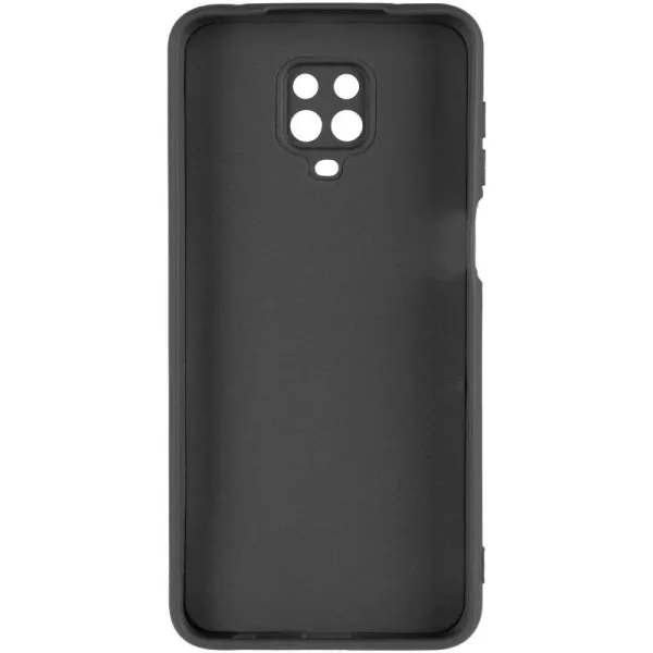Чехол TPU GETMAN Liquid Silk Full Camera для Xiaomi Redmi Note 9s / Note 9 Pro / Note 9 Pro Max — Черный — фото 3