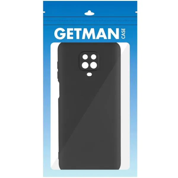 Чехол TPU GETMAN Liquid Silk Full Camera для Xiaomi Redmi Note 9s / Note 9 Pro / Note 9 Pro Max — Черный — фото 5