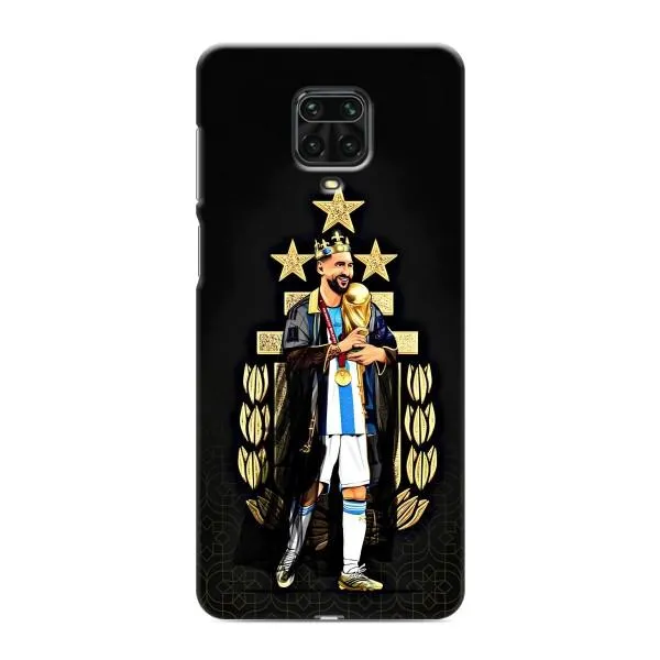Чехол с принтом «Месси Король» для Xiaomi Redmi Note 9 Pro