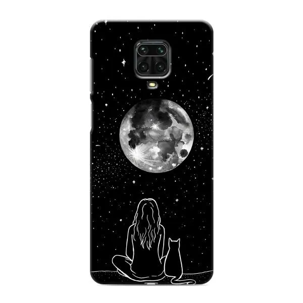 Чехол с принтом «Девушка с котом» для Xiaomi Redmi Note 9 Pro