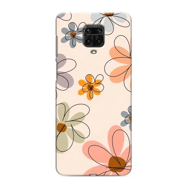 Чехол с принтом «Разноцветные цветы» для Xiaomi Redmi Note 9 Pro
