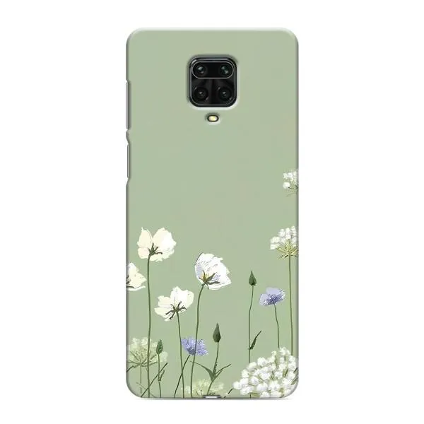 Чехол с принтом «Цветы на зеленом» для Xiaomi Redmi Note 9 Pro