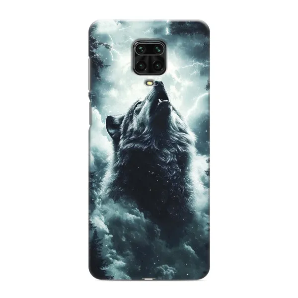 Чехол с принтом «Волк в облаках» для Xiaomi Redmi Note 9 Pro