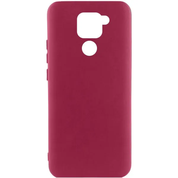 Чехол Silicone Cover Ummi Lakshmi (AA) для Xiaomi Redmi Note 9 / Redmi 10X — Бордовый