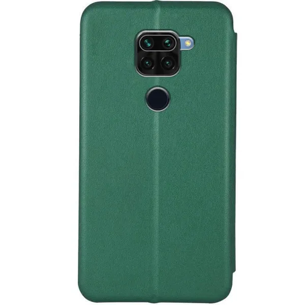 Кожаный чехол-книжка Classy для Xiaomi Redmi Note 9 / Redmi 10X — Зеленый — фото 2