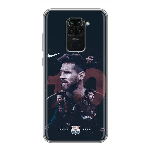 Чехол с принтом «Месси 10» для Xiaomi Redmi Note 9