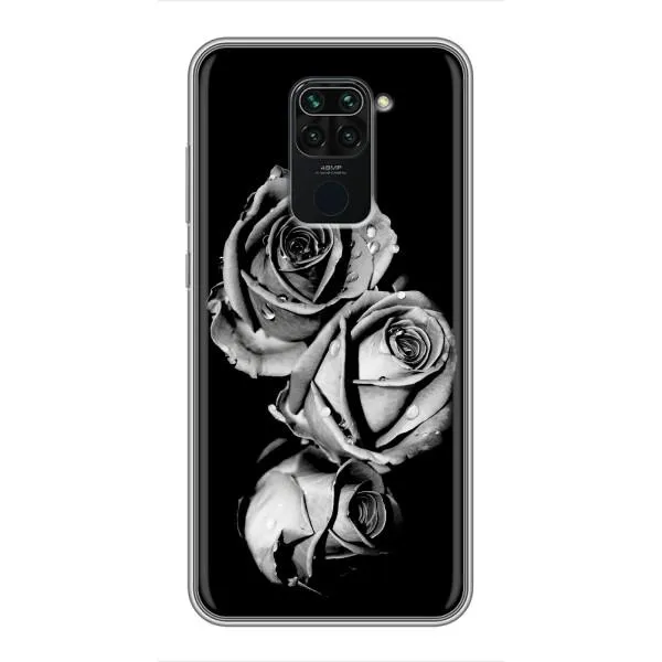 Чохол з принтом «Чорна троянда» для Xiaomi Redmi Note 9