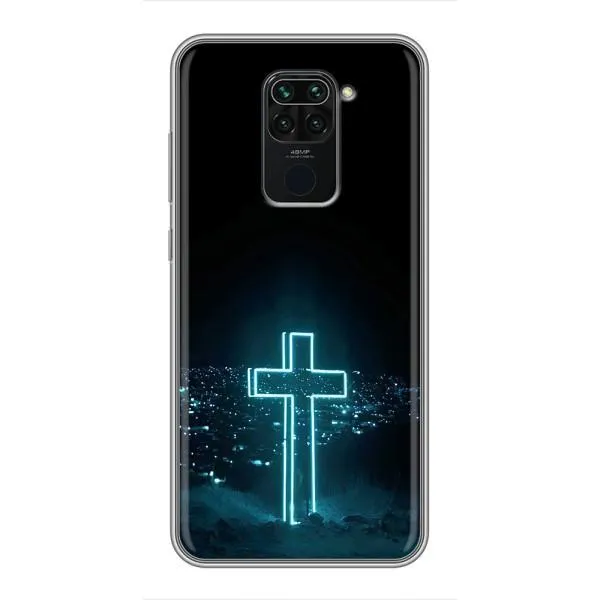 Чехол с принтом «Крест и город» для Xiaomi Redmi Note 9 Чехол с принтом «Крест и город» для Xiaomi Redmi Note 9