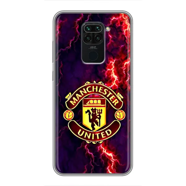 Чехол с принтом «огненный Манчестер» для Xiaomi Redmi Note 9