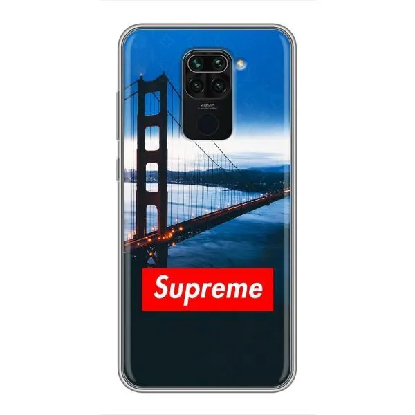 Чохол з принтом «Стиль Supreme» для Xiaomi Redmi Note 9