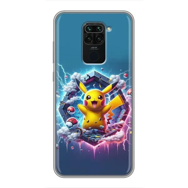 Чехол с принтом «Лого Пикачу» для Xiaomi Redmi Note 9