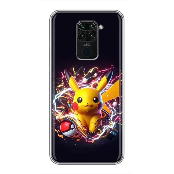 Чехол с принтом «Пикачу с мячом» для Xiaomi Redmi Note 9