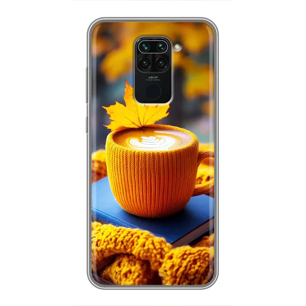 Чехол с принтом «Кофе на желтом пледе» для Xiaomi Redmi Note 9