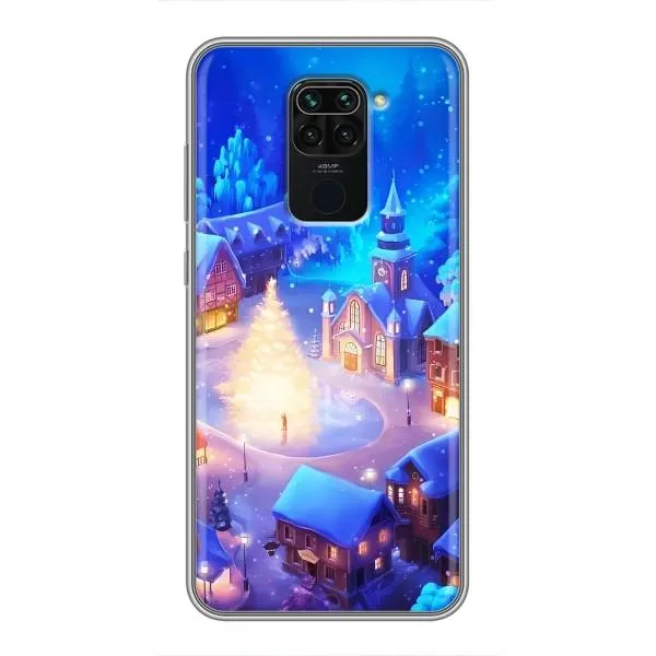 Чехол с принтом «Рождественский город» для Xiaomi Redmi Note 9