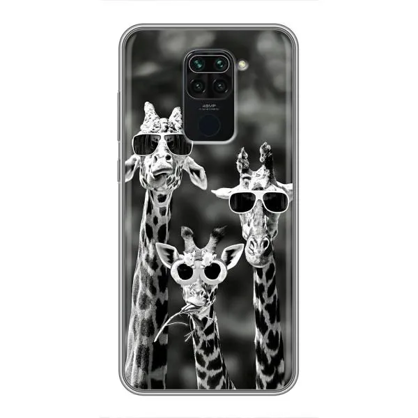 Чехол с принтом «Жирафы в очках» для Xiaomi Redmi Note 9 Чехол с принтом «Жирафы в очках» для Xiaomi Redmi Note 9
