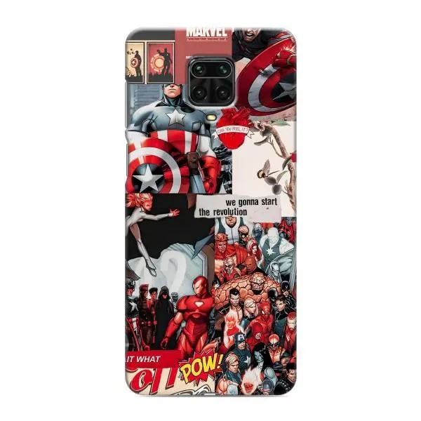 Чехол с принтом «Марвел Комикс» для Xiaomi Redmi Note 9S Чехол с принтом «Марвел Комикс» для Xiaomi Redmi Note 9S