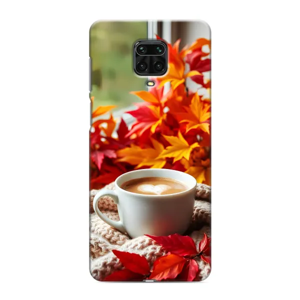Чехол с принтом «Кофе и листья» для Xiaomi Redmi Note 9S Чехол с принтом «Кофе и листья» для Xiaomi Redmi Note 9S