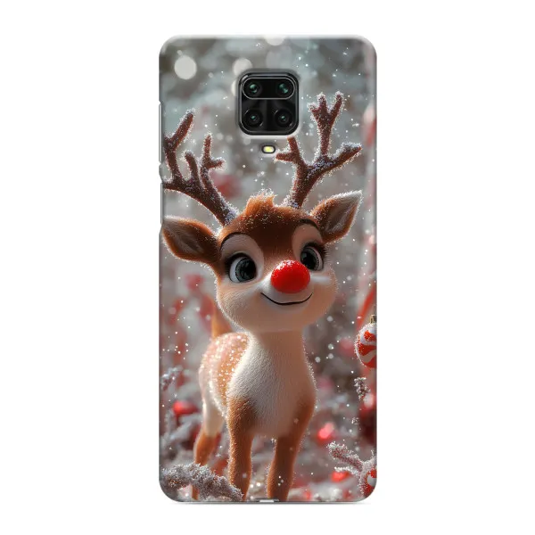 Чехол с принтом «Олень с носом» для Xiaomi Redmi Note 9S