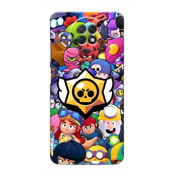 Чохол з принтом «Лого Brawl Stars» для Xiaomi Redmi Note 9T