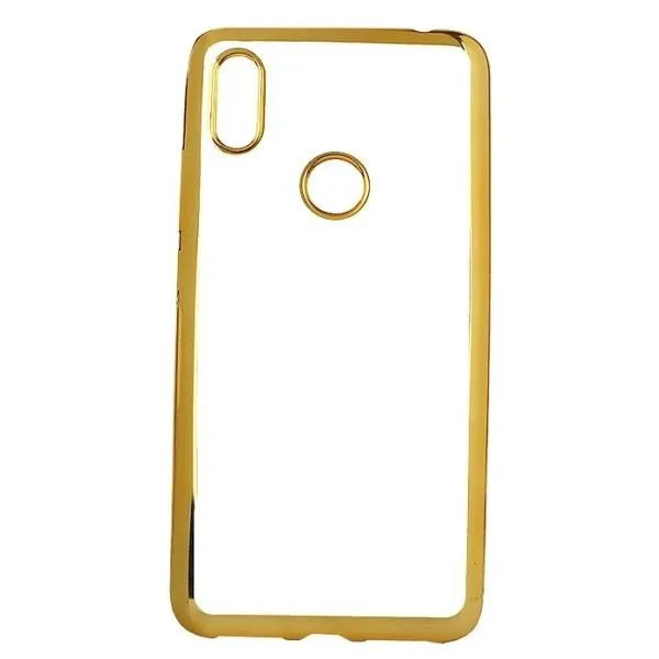 Чехол с Miami цветным ободком для Xiaomi Redmi S2 — Золотой — фото 3