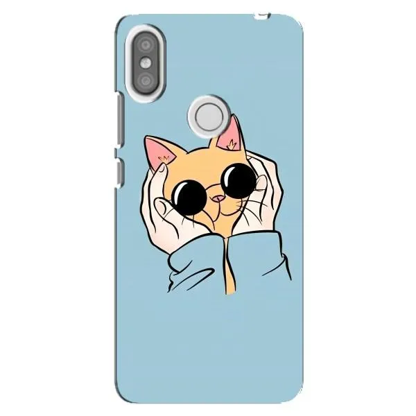 Чохол з принтом «Котик в окулярах» для Xiaomi Redmi S2