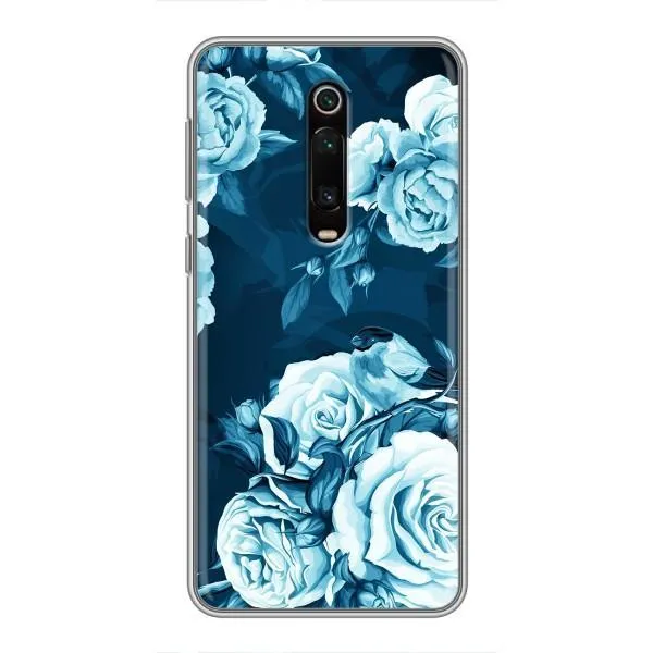 Чехол с принтом «Голубые Бутоны» для Xiaomi Mi 9T Чехол с принтом «Голубые Бутоны» для Xiaomi Mi 9T