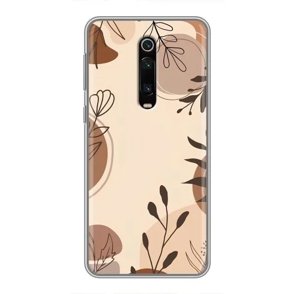 Чехол с принтом «Коричневые цветы» для Xiaomi Mi 9T Чехол с принтом «Коричневые цветы» для Xiaomi Mi 9T