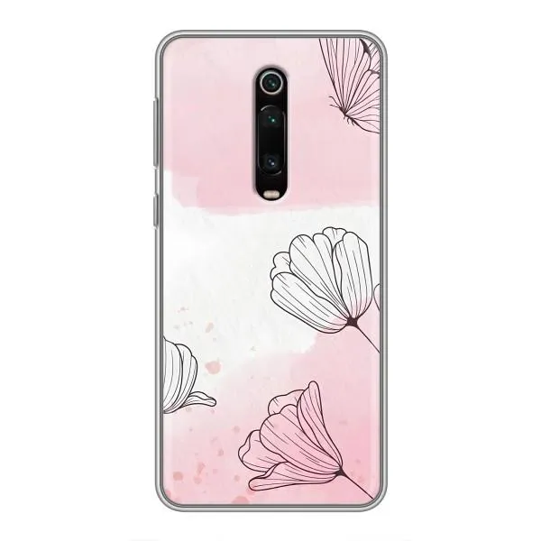Чехол с принтом «Розовые цветы» для Xiaomi Mi 9T Чехол с принтом «Розовые цветы» для Xiaomi Mi 9T