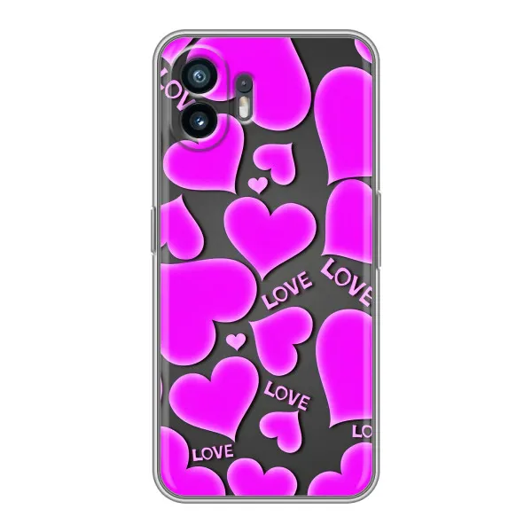 Чехол с принтом «Pink hearts» для Xiaomi Turbo 4