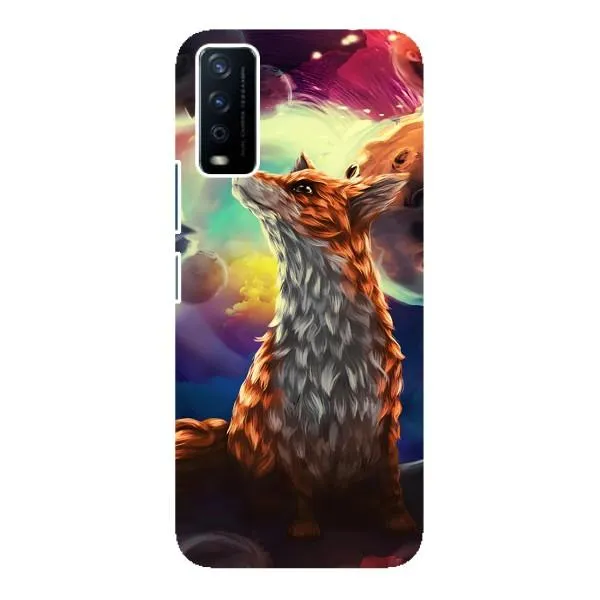 Чехол с принтом «Лисица в космосе» для Vivo Y12s