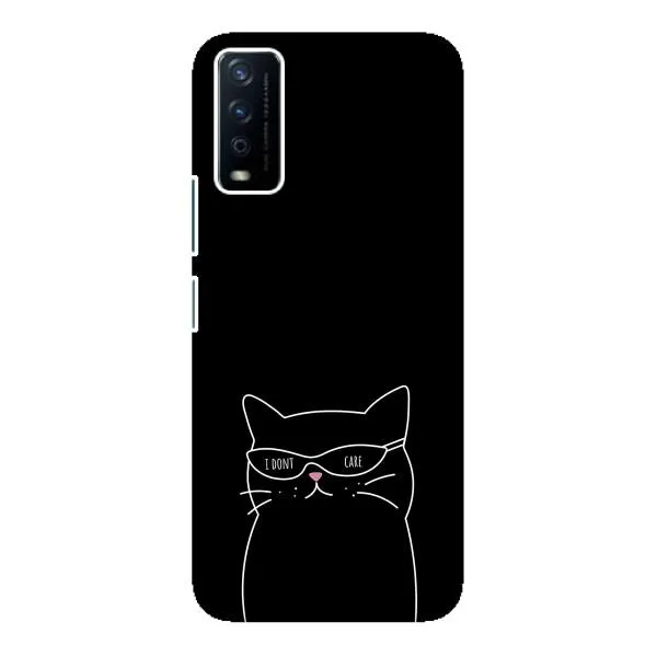 Чехол с принтом «Равнодушный кот» для Vivo Y12s