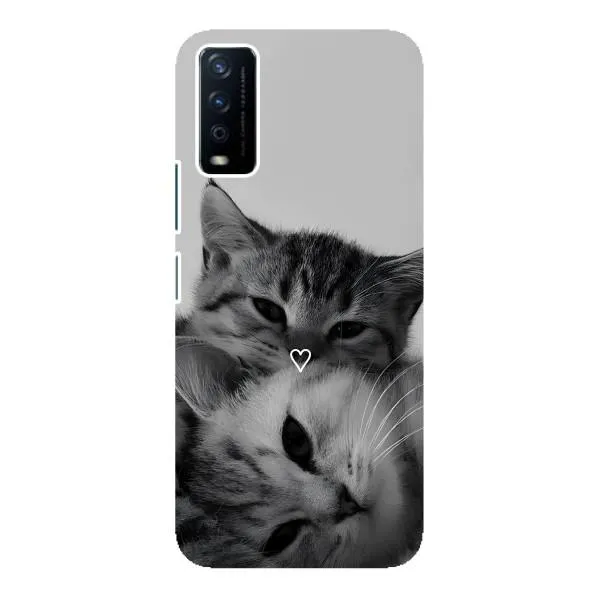 Чехол с принтом «Пара котов» для Vivo Y12s