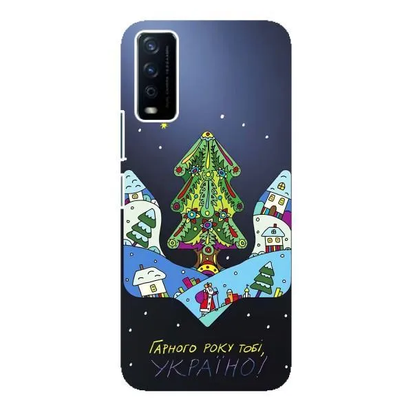 Чехол с принтом «Рождественский герб» для Vivo Y12s Чехол с принтом «Рождественский герб» для Vivo Y12s