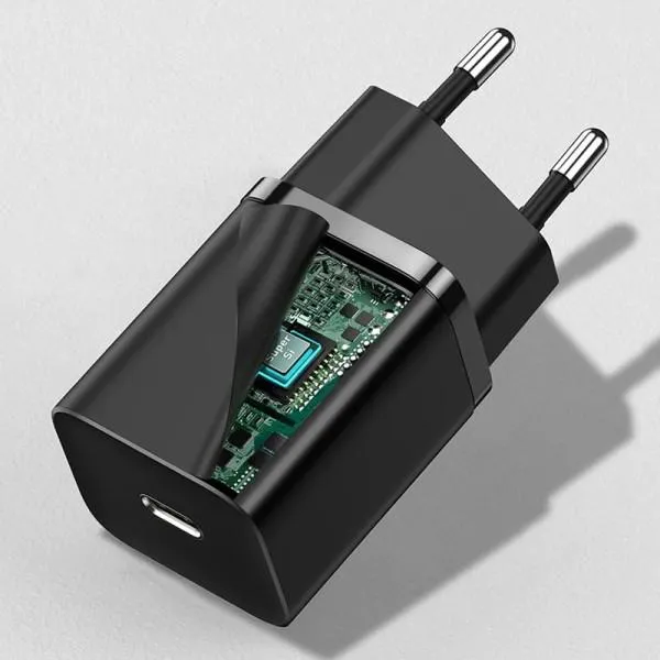 СЗУ Baseus Super Si Quick Charger PD30W (1USB-C) (CCSUP-J) — Черный — фото 3