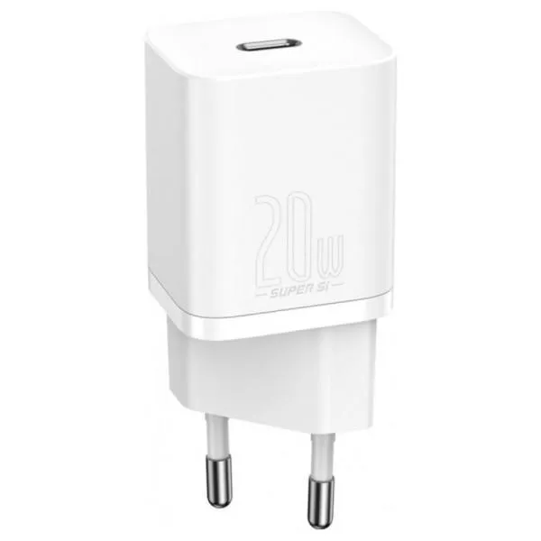 СЗУ Baseus Super Si Quick Charger PD20W (1USB-C) (CCSUP-B) — Белый