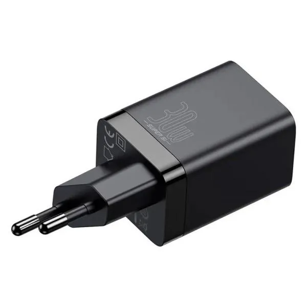 МЗП Baseus Super Si Pro Quick Charger PD30W+QC3.0 (1USB-A/1C) (CCSUPP-E) — Чорний — фото 4 МЗП Baseus Super Si Pro Quick Charger PD30W+QC3.0 (1USB-A/1C) (CCSUPP-E) — Чорний — фото 4