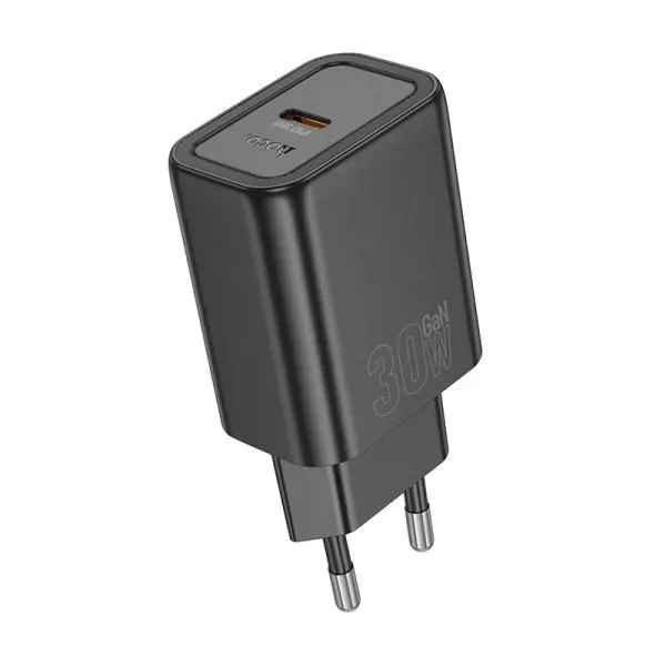 МЗП Hoco N63 Gentle PD30W+QC3.0 (1USB-A/1C) — Чорний — фото 2