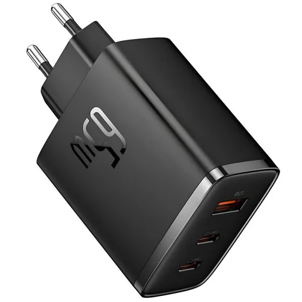 СЗУ Baseus Cube Pro Fast Charger PD65W (1USB-A/2C) (P10111404) — Черный — фото 1